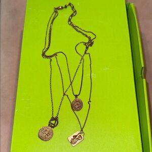 Amber sceats Coin Necklace